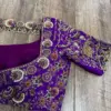 Grand Bridal Statement – Purple Maggam Blouse with Regal Finish