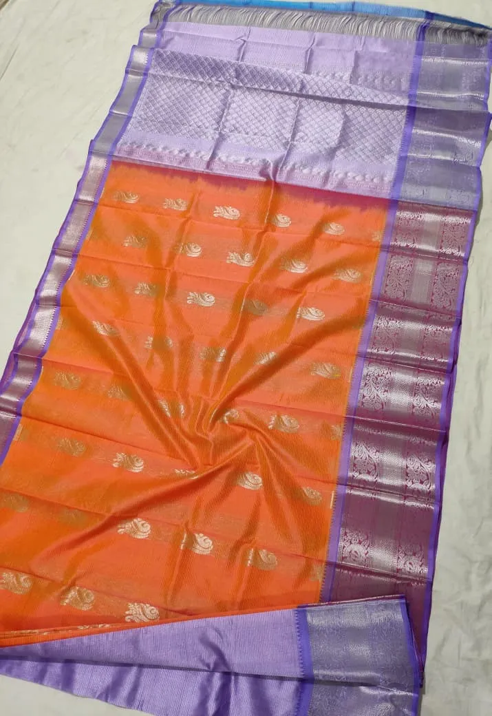 Grand Launch: Kuppadam Mangalagiri Handloom Pattu Sarees with Silver Zari Kanchi Borders & Contrast Pallu