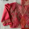 Grand Orange Bridal Maggam Work Blouse Heavy Zardosi Embellished Masterpiece for Weddings