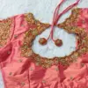 Grand Peach Bridal Couture Blouse with Rich Maggam Embellishments