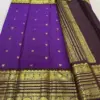 Luxury Kanchipuram Silk Saree with 1G+++ Pure Gold Zari Authentic Silk Mark Certified