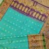 Majestic Gadwal Silk Saree with Dual Turning Meena Weave Kuthu Interlock Masterpiece