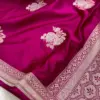 Premium Banarasee Musroo Silk Saree with Sona Roopa Weaving Flowy & Body Hugging Elegance