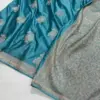 Premium Banarasee Musroo Silk Saree with Sona Roopa Weaving Flowy & Body Hugging Elegance