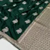 Premium Banarasee Musroo Silk Saree with Sona Roopa Weaving Flowy & Body Hugging Elegance