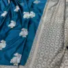 Premium Banarasee Musroo Silk Saree with Sona Roopa Weaving Flowy & Body Hugging Elegance