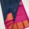 Pure Handloom Checks Cotton by Pattu Sarees with Minimal Kaddi Border Finish