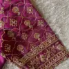 Purple Designer Maggam Work Blouse Timeless Craftsmanship & Elegance