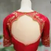 Red Net Zardosi Blouse Premium Bridal Elegance in Layers