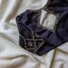 Regal Radiance Navy Blue Designer Maggam Work Blouse for Royal Celebrations