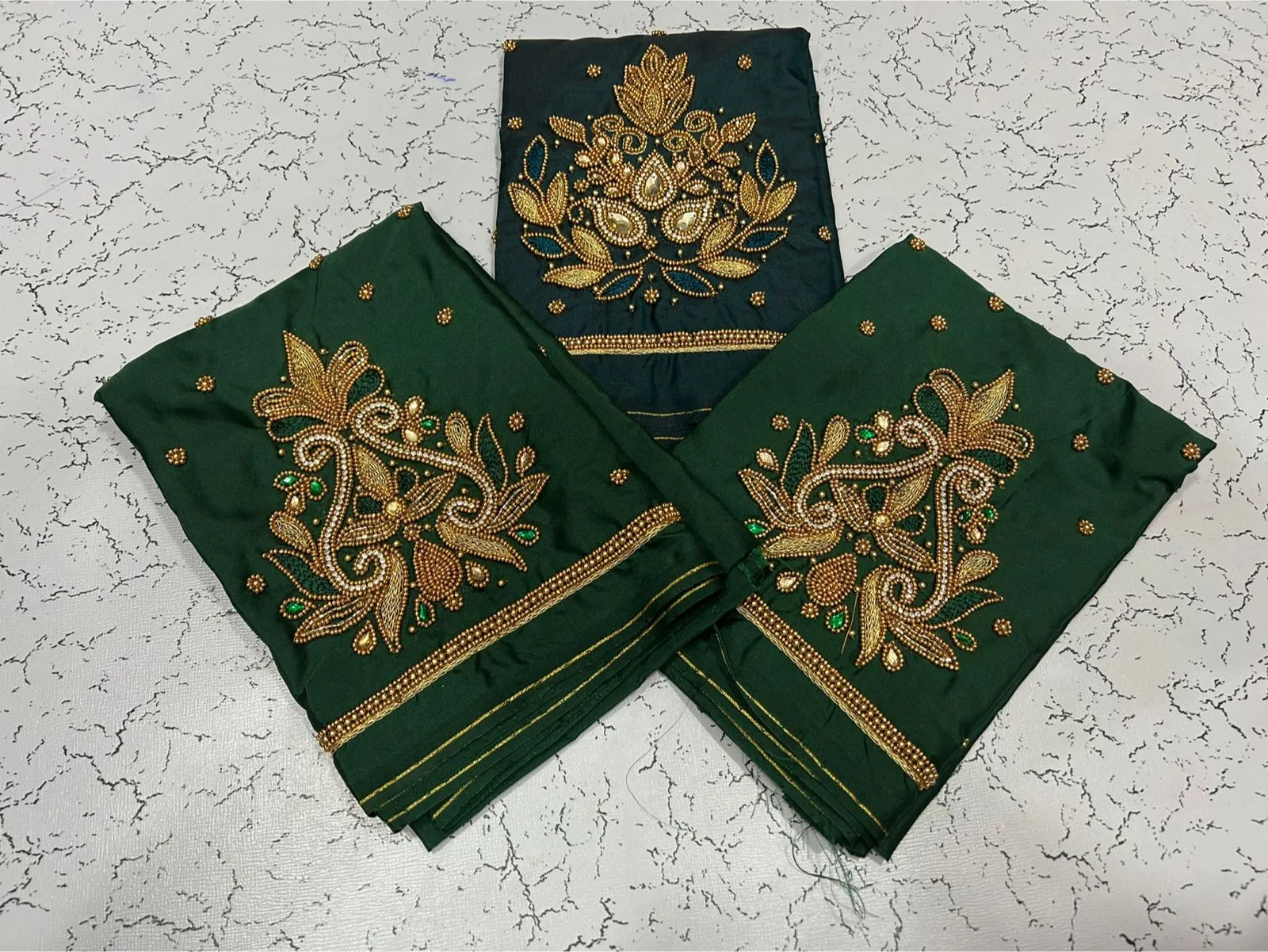 Sparkle in Style Navy Blue Designer Beads Blouse at Best Price!