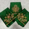 Stunning Green Tissue Designer Blouse with Aari Embroidery – Special Deal