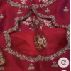 Stunning Red Layered Maggam Work Blouse Ethnic Partywear Perfection
