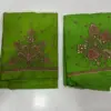 Vibrant Parrot Green Aari Work Blouse Elegant Craftsmanship Now on Festive Offer