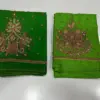 Vibrant Parrot Green Aari Work Blouse Elegant Craftsmanship Now on Festive Offer