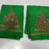 Vibrant Parrot Green Aari Work Blouse Elegant Craftsmanship Now on Festive Offer