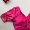 Designer Rani Pink Bridal Blouse with Maggam Work Regal Ethnic Look