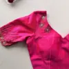 Designer Rani Pink Bridal Blouse with Maggam Work Regal Ethnic Look