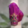 Elegant Pink Maggam Embroidery Blouse with Ethnic Threadwork