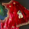 Exclusive Red Maggam Work Blouse for Baby Shower | Versatile Designer Wear