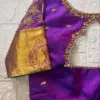 Grand Wedding Maggam Blouse in Purple Handcrafted Designer Perfection
