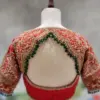 Luxury Red Wedding Blouse Handcrafted Madhubala Maggam Work