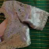 Pastel Peach Zardosi Maggam Work Blouse Perfect for Weddings