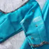 Premium Sky Blue Bridal Maggam Work Blouse Wedding Essential