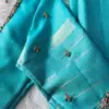 Premium Sky Blue Bridal Maggam Work Blouse Wedding Essential