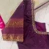 Royal Deep Wine Maggam Blouse Minimal Zardosi Craft for Brides