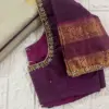 Royal Deep Wine Maggam Blouse Minimal Zardosi Craft for Brides