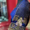 Buy Online Blue Baby Shower Maggam Work Blouse Custom Made Festive Outfit for Special Events