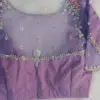 Buy Online Lavender Net Stylish Maggam Work Blouse Ready to Wear Party Wear Under ₹4500