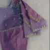 Buy Online Lavender Net Stylish Maggam Work Blouse Ready to Wear Party Wear Under ₹4500