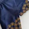 Buy Online Navy Blue Designer Maggam Work Blouse Latest Trending Ready-to-Wear Under 2000