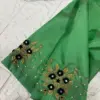 Buy Online Parrot Green Trending Maggam Work Blouse Budget-Friendly Designer Piece Under ₹3000
