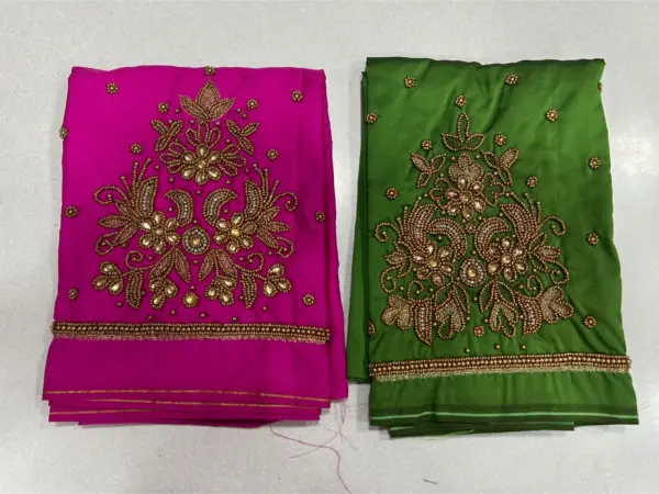 Buy Online Premium-Quality Black Maggam Work Blouse Under ₹600 Budget Wedding Collection