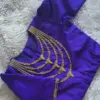 Buy Online Purple Necklace Design Maggam Work Blouse Party Wear Elegance Under 4K