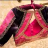 Exclusive Pink & Black Maggam Work Blouse Stylish Grand Ready-to-Wear Budget Pick 2025