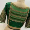 Grand Green Maggam Work Designer Blouse Perfect for Weddings & Receptions