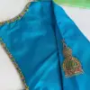 Luxury Blue Thread Maggam Work Blouse | Bridal & Party Wear Exclusive Design