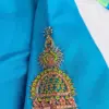 Luxury Blue Thread Maggam Work Blouse | Bridal & Party Wear Exclusive Design
