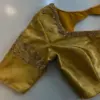 Luxury Gold Wedding Maggam Work Blouse Designer Bridal Exclusive
