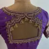 Luxury Lavender Zardosi Maggam Work Blouse Wedding Collection 2025