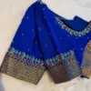 Royal Blue Designer Maggam Work Blouse Latest Bridal Wear Collection 2025