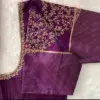 Shop Elegant Wine Colour Maggam Work Designer Blouses Ready-to-Wear Custom Fitting Budget Price