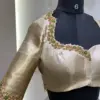 Shop Golden Ready-to-Wear Maggam Blouse Latest Grand & Budget-Friendly Collection