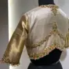 Shop Golden Ready-to-Wear Maggam Blouse Latest Grand & Budget-Friendly Collection