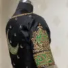 Shop Latest Black Moon Maggam Work Blouse | High Neck Trending Designer Blouse at Affordable Price