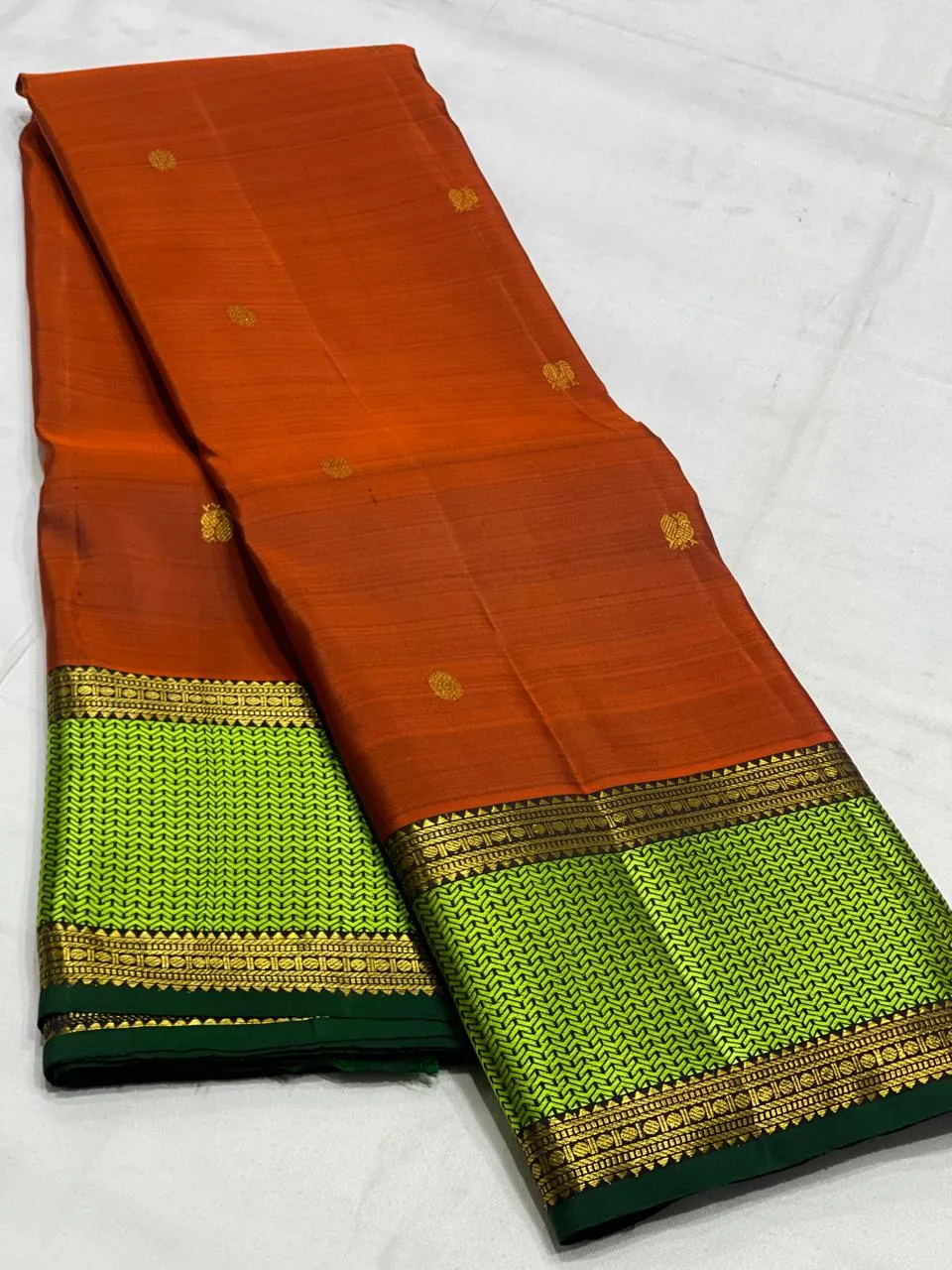 Authentic Kanchipuram Pure Silk Saree  Handloom Masterpiece with 2G++ Zari & Silk Mark Certified - Image 4